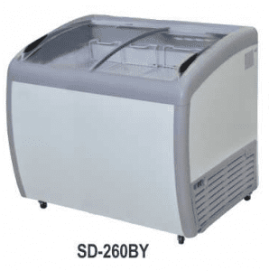 Mesin Penyimpan Ice Cream (Sliding Curve Glass Freezer) - SD-260BY-tokomesin