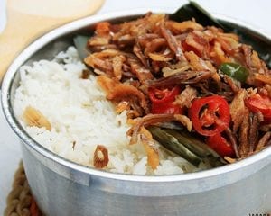 -Nasi-Liwet ikan teri