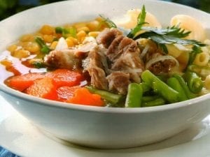 sup-tetelan daging sapi
