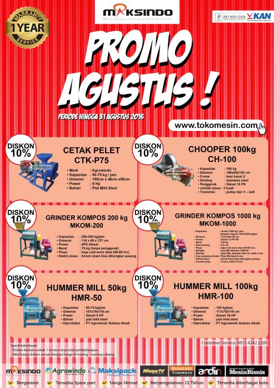 PROMO AGUSTUS Up To 10 %