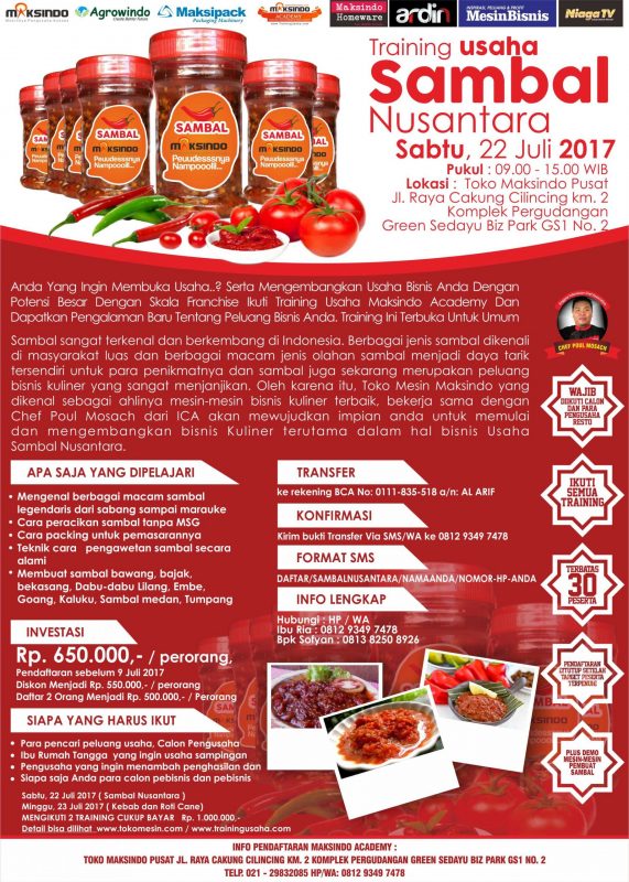 TRAINING SAMBAL NUSANTARA