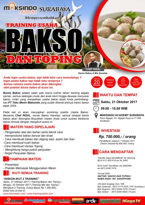 brousur bakso surabaya 21 Oktober 2017
