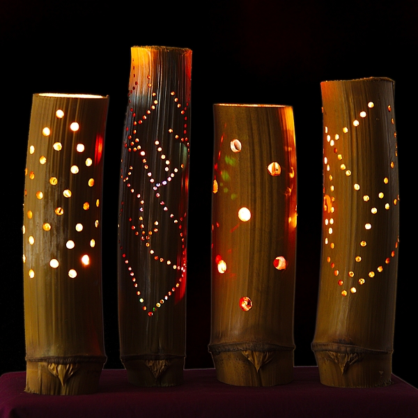 Lampu hias dari bambu 2