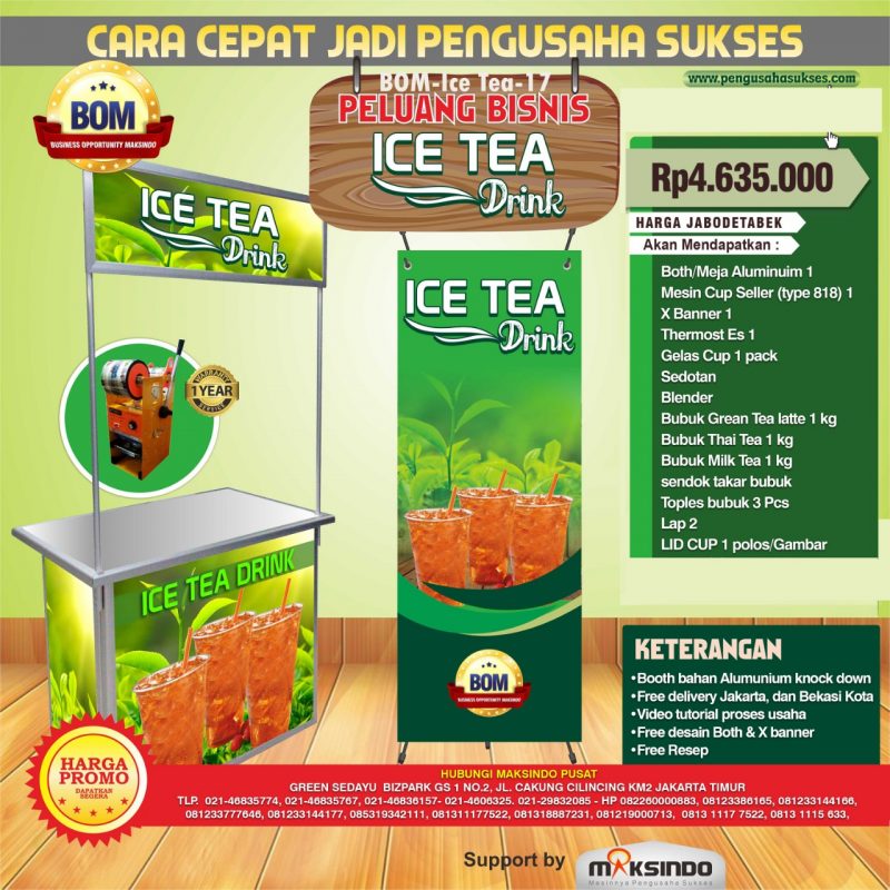 Gambar Banner Thai Tea desain spanduk kreatif