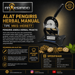 Alat Pengiris Herbal Manual (MKS-HERB77)
