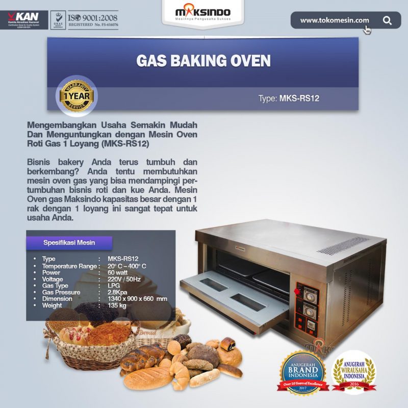 mesin oven gas