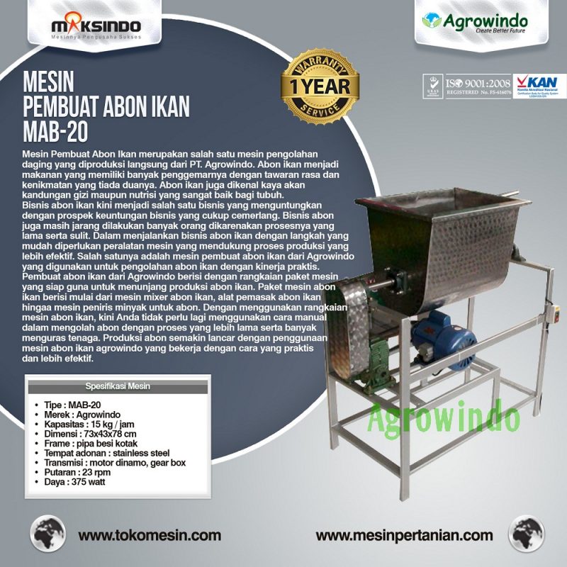 Mesin Pembuat Abon Ikan