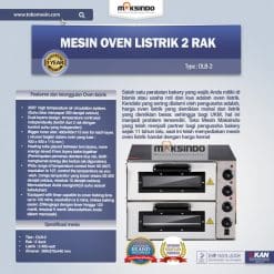 Mesin Oven Listrik 2 Rak Harga Hemat (New)
