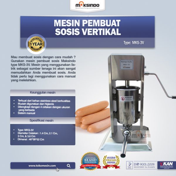 Mesin Pembuat Sosis Vertikal MKS-3V