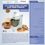 Mesin Spiral Mixer 35 Liter Plus Timer Otomatis MKS-SM30