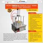 Mesin Tortilla Pembuat Kulit Kebab Model Table Maksindo MKS-TRT3030