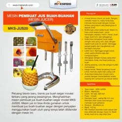 Mesin Pembuat Jus Buah-Buahan (Mesin Juicer) MKS-JUS20
