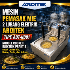 Mesin Pemasak Mie 2 Lubang Arditek  (Elektrik) ADT-ND01