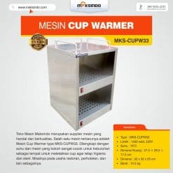 Mesin Cup Warmer MKS-CUPW33