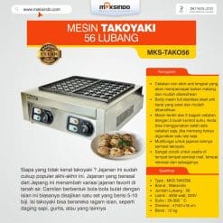 Mesin Takoyaki 56 Lubang MKS-TAKO56