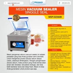 Mesin Vacuum Sealer Singgle Seal MSP-DZ260B
