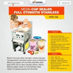 Mesin Cup Sealer Full Otomatis Stainless (CPS-12A)