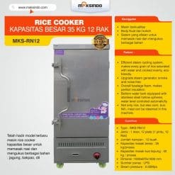 Rice Cooker Kapasitas Besar 35 Kg 12 Rak