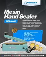 Mesin Hand Sealer MSP-200A