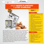 Mesin Mixer Planetary 7 Liter Stainless (SSP-7)