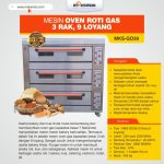Mesin Oven Roti Gas 3 Rak 9 Loyang (GO39)