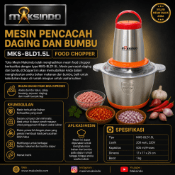 Mesin Pencacah Daging Dan Bumbu (Chopper) MKS-BLD1.5L