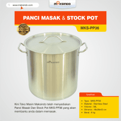 Panci Masak Dan Stock Pot MKS-PP36