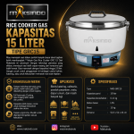 Rice Cooker Gas Kapasitas 15 Liter GRC15