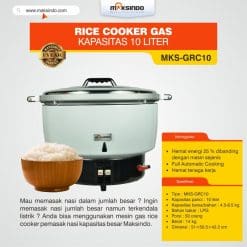 Rice Cooker Gas Kapasitas 10 Liter GRC10