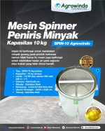 Mesin Spinner Peniris Minyak Kapasitas 10 kg SPIN-10 Agrowindo