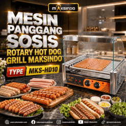 Mesin Panggangan Hot Dog (Hot Dog Grill) MKS-HD10