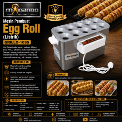 Mesin Pembuat Egg Roll (Listrik) GRILLO-10SS