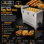 Mesin Pembuat Egg Roll (Gas) GRILLO-12SS