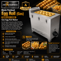 Mesin Pembuat Egg Roll (Gas) GRILLO-12SS