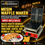 Mesin Waffle Maker Bentuk Kupu-Kupu (Butterfly) MKS-BFLYW23