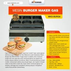 Burger Maker Gas MKS-BURG6