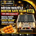 Mesin Waffle Bentuk Sate Telur GAS MKS-GTelur22