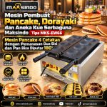 Mesin Pembuat Pancake, Dorayaki dan Aneka Kue Serbaguna Maksindo MKS-EW66