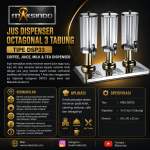 Jus Dispenser Octagonal 3 Tabung  (DSP33)