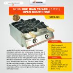 Mesin Kue Ikan Taiyaki (3 pcs) – Open Mouth Fish MKS-G3