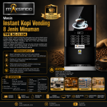 Mesin Instant Kopi Vending 8 Jenis Minuman MKS-SC71104
