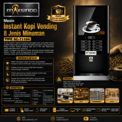 Mesin Instant Kopi Vending 8 Jenis Minuman MKS-SC71104