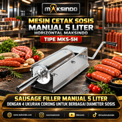 Alat Cetak Sosis Horizontal Stainless 5 liter MKS-5H