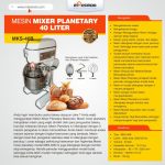 Mesin Mixer Planetary 40 Liter (MKS-40B)