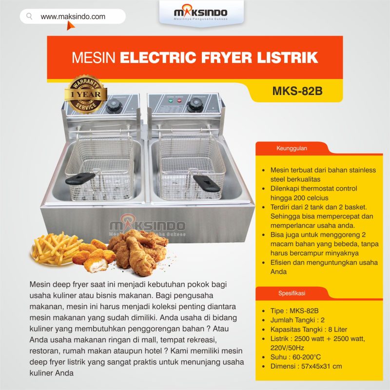 Electric Fryer Listrik MKS-82B