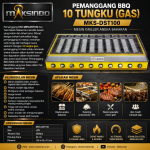 Pemanggang BBQ 10 Tungku (Gas) MKS-DST100