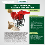 Mesin Penepung Hammer Mill Listrik (AGR-HMR20)