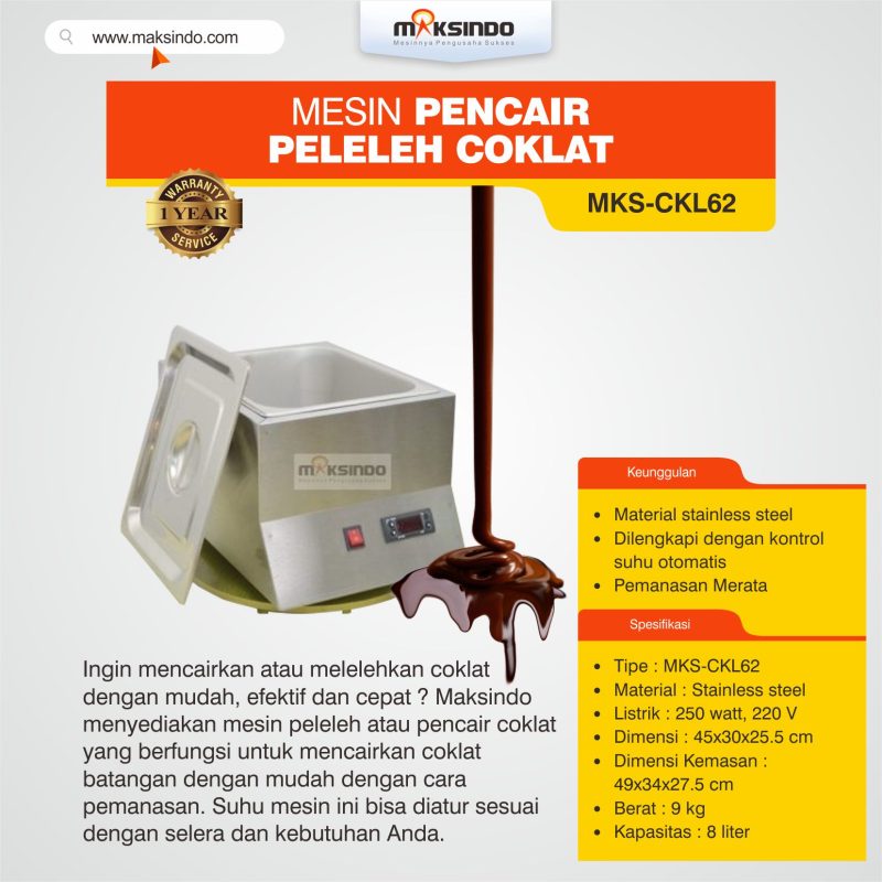 Mesin Pencair Peleleh Coklat (CKL62)
