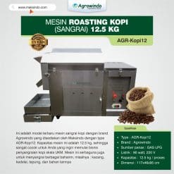 Mesin Roasting Kopi (Sangrai) 12.5 kg AGR-Kopi12
