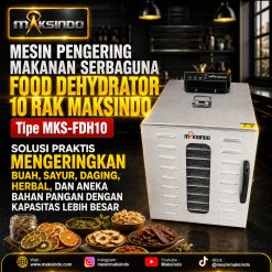 Mesin Food Dehydrator 10 Rak (FDH10)